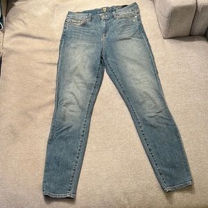 7 For All Mankind high waist ankle skinny